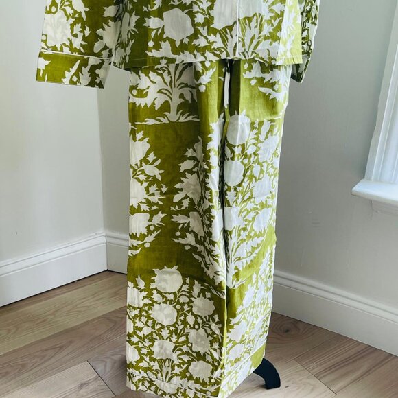BRAND NEW Hand block print Long Pajamas Set Night Wear Cotton Pajamas Set - Picture 6 of 7